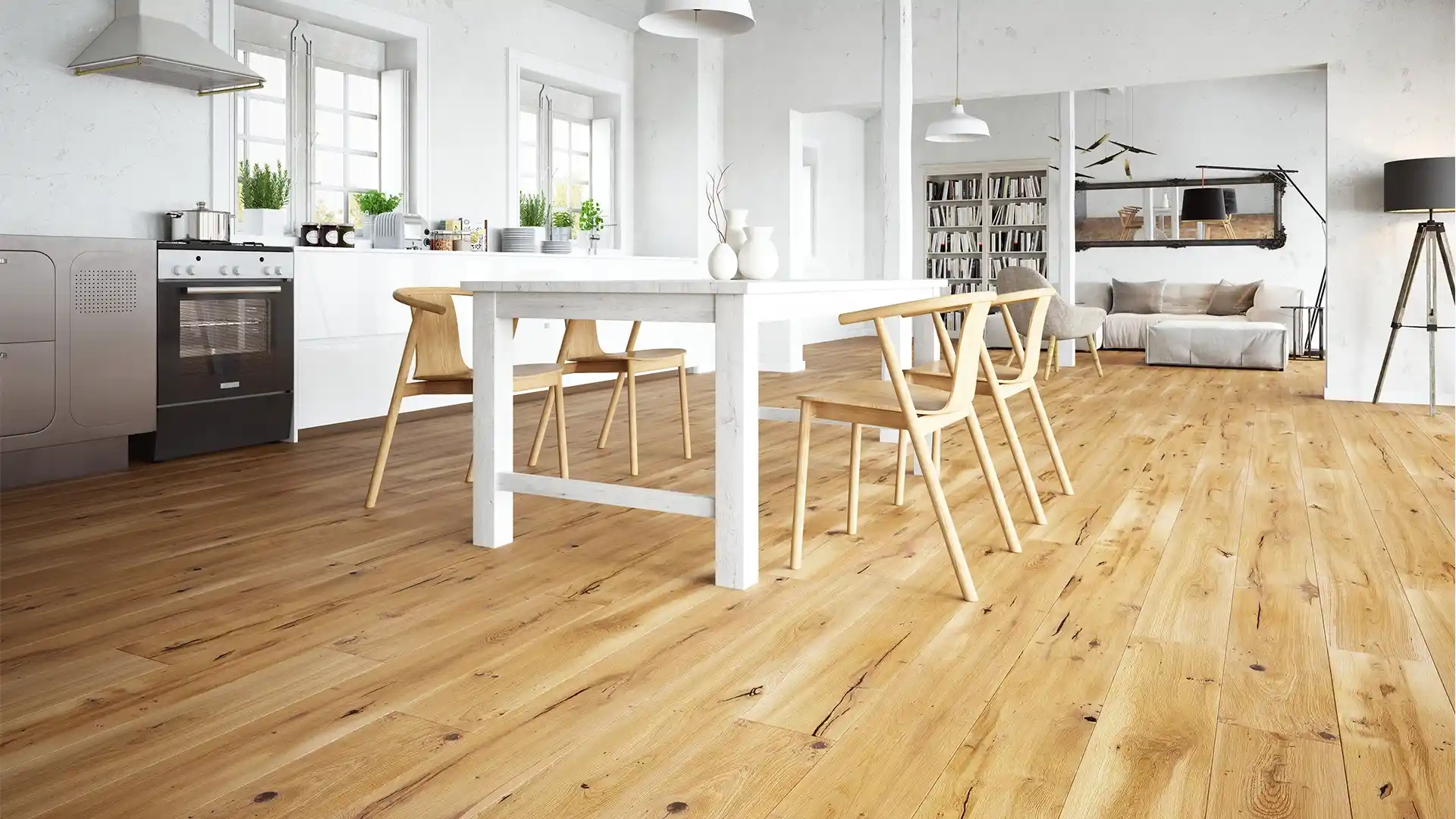 Hardwood floor installation in Dublin home