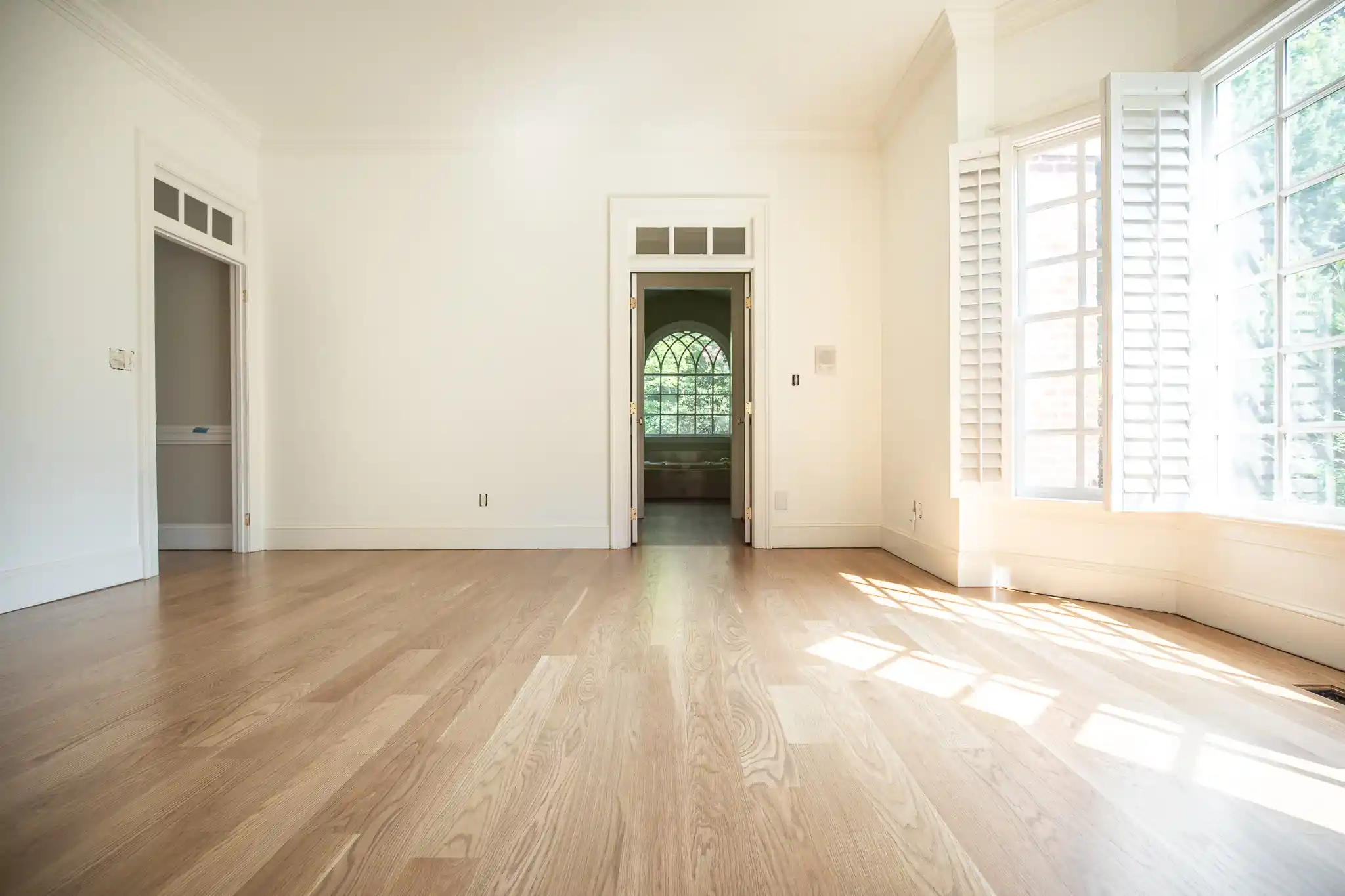 Natural oak hardwood flooring installed in Dublin